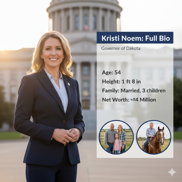 Who Is Kristi Noem? Age, Height, Family, Net Worth & Full Bio