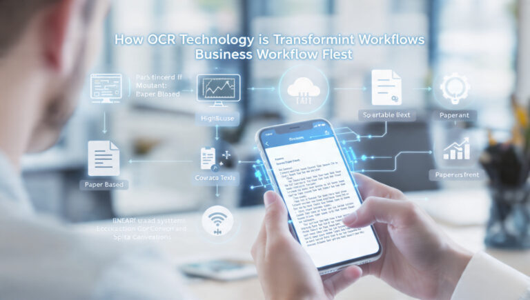 How OCR Technology Is Transforming Business Workflows: Faster, Smarter, and Paperless Operations How OCR Technology Is Transforming Business Workflows: Faster, Smarter, and Paperless Operations