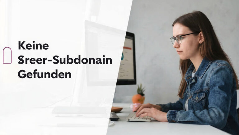 Keine Karriere-Subdomain Gefunden: Causes and How to Fix It
