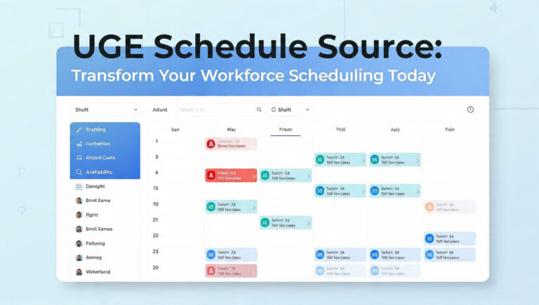 UGE Schedule Source: Transform Your Workforce Scheduling Today