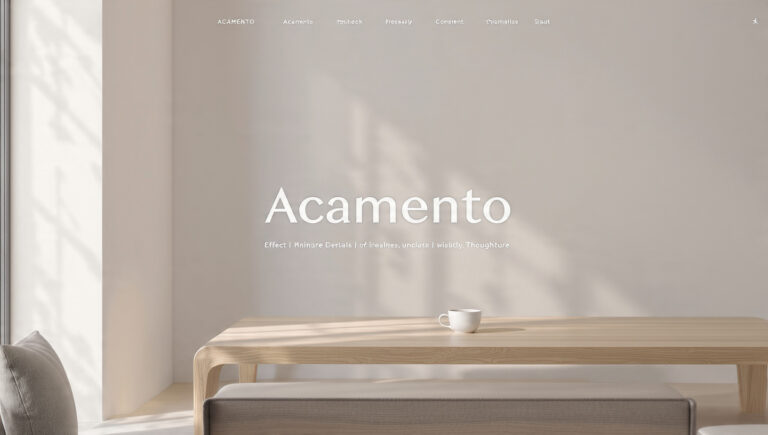 Acamento: The Art of Perfecting Design, Craft, and Modern Spaces